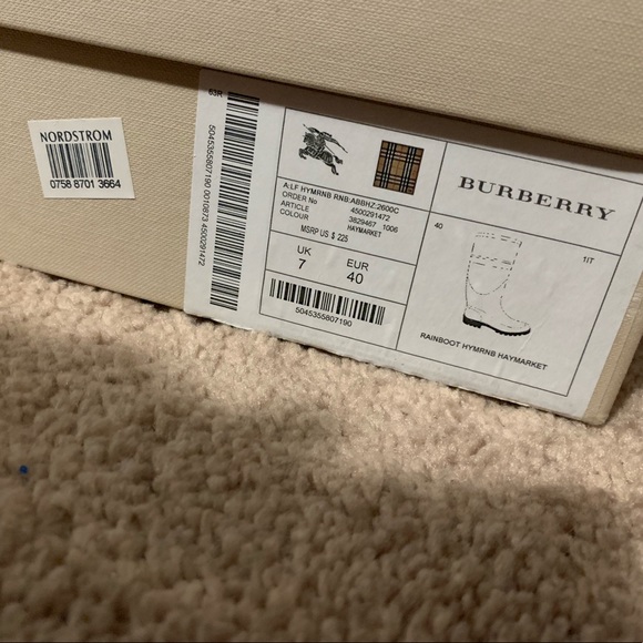 Burberry Rain Boots - Picture 6 of 6